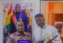 Kaabi Kandia Kouyaté dévoile ses ambitions culturelles au ministre Moussa Moïse Sylla