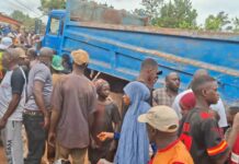 Labé : un camion-benne fauche deux vies à Daaka I, la douleur et la consternation envahissent la ville