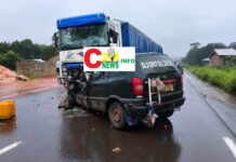 Kindia : un grave accident sur la RN1 fait 3 morts, dont 2 enfants, et 8 blessés graves